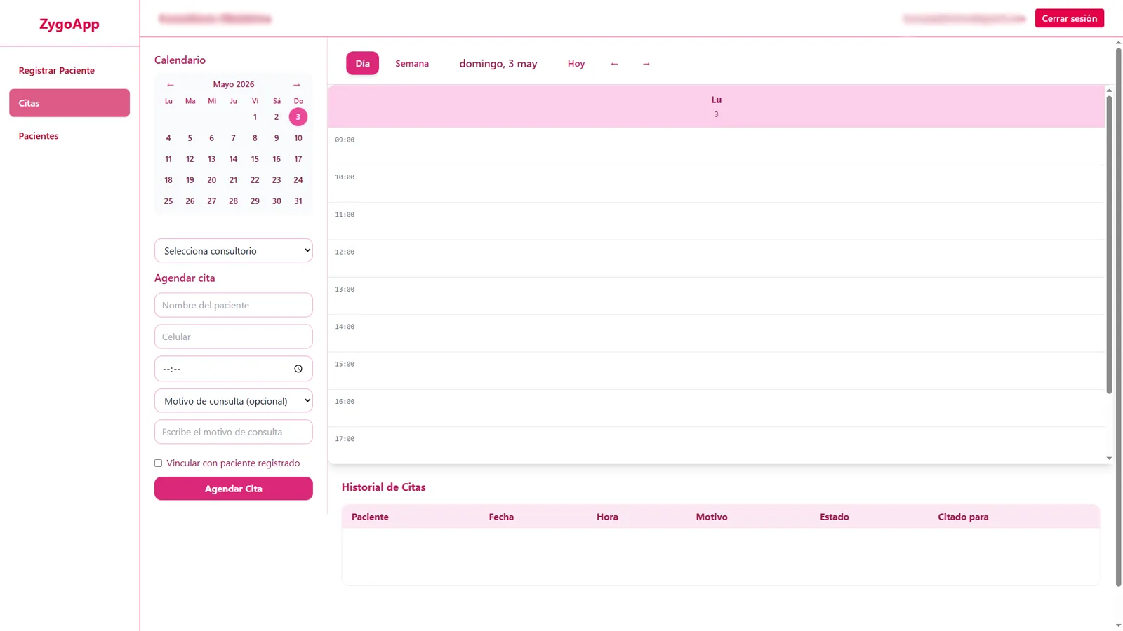 ZygoApp pantalla 3
