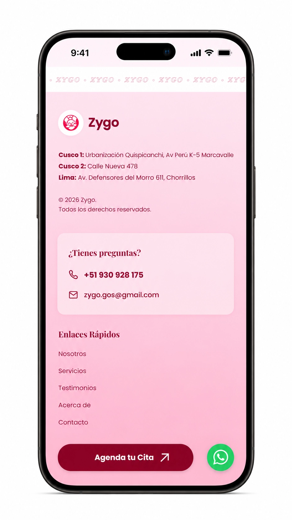 Zygo Web pantalla 6