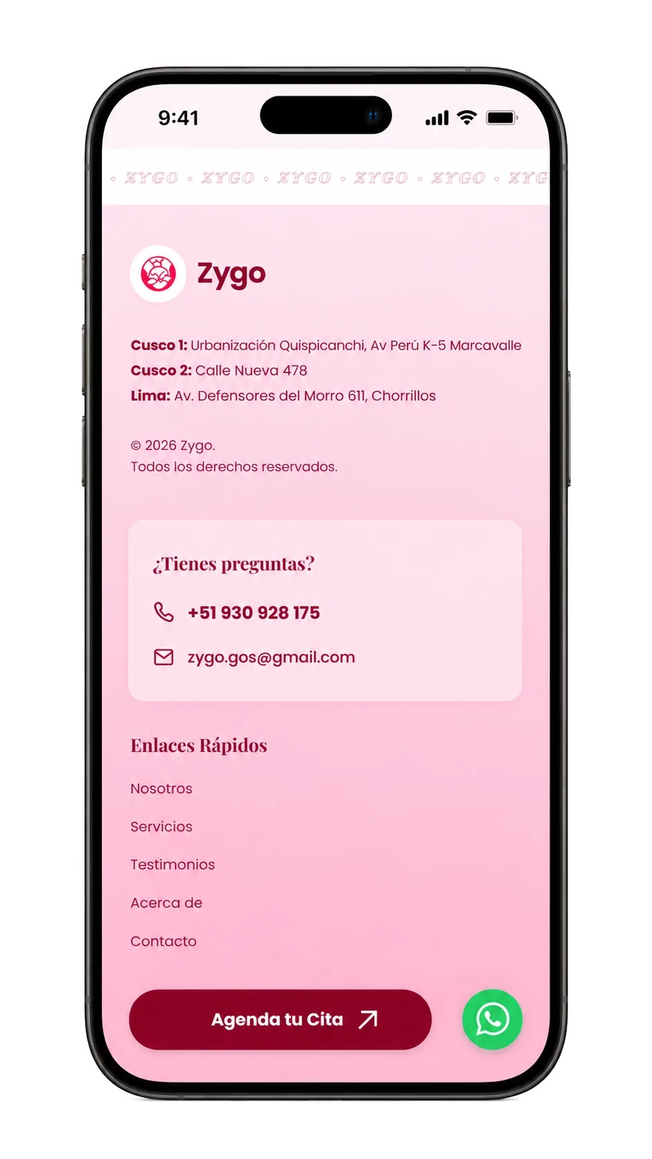 Zygo Web pantalla 6